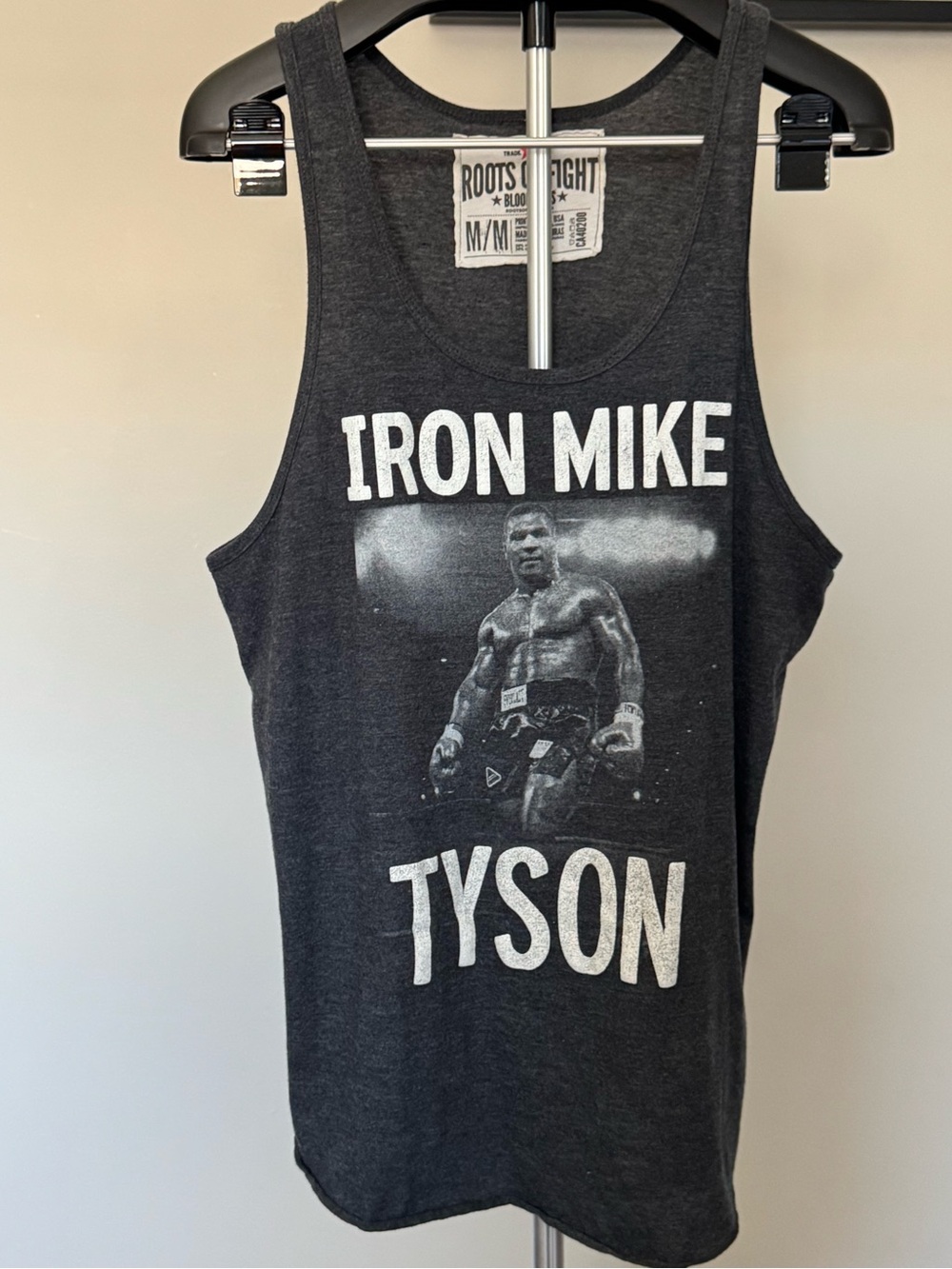 Iron Mike Graphic Tank Top - Charcoal M